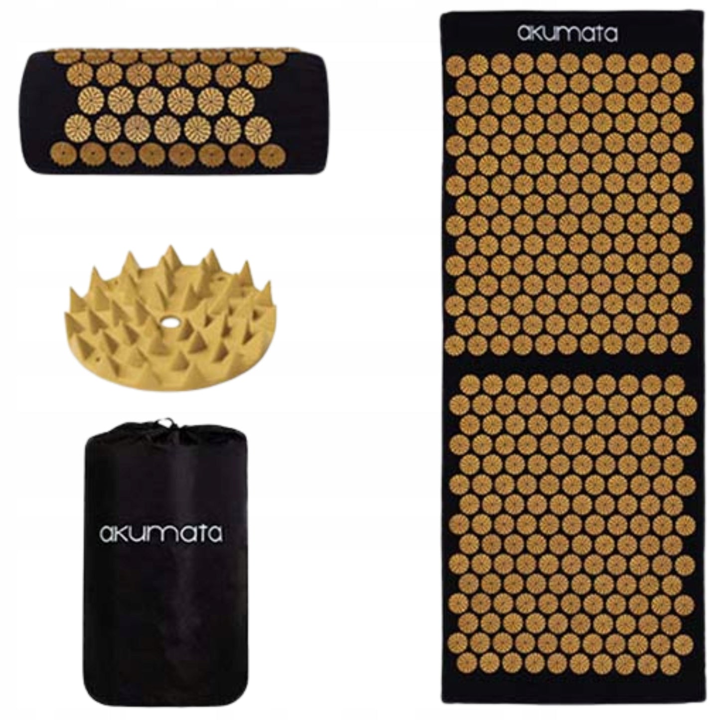 Akupresūros kilimėlis su pagalvėle XXL Akumata GOLD