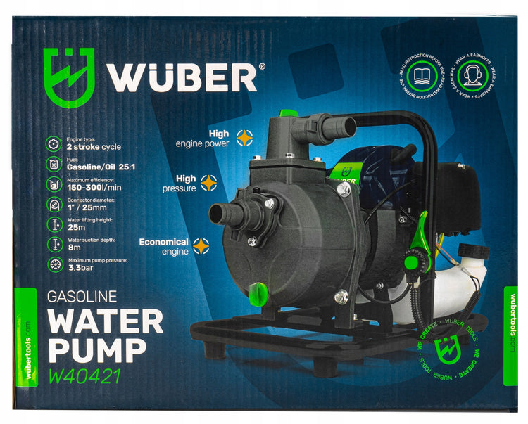 Benzininis vandens siurblys „Wuber“, 1 colio – nuotrauka 12