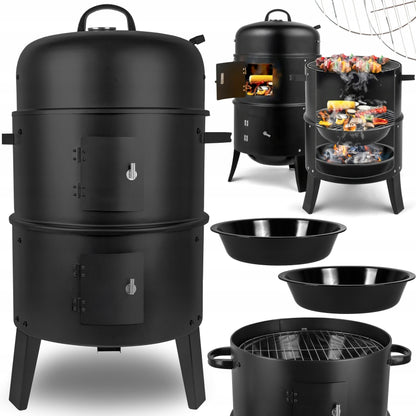 Sodo grilis – rūkymo krosnelė 3in1 su termometru | Curron SmokeHouse GM8000