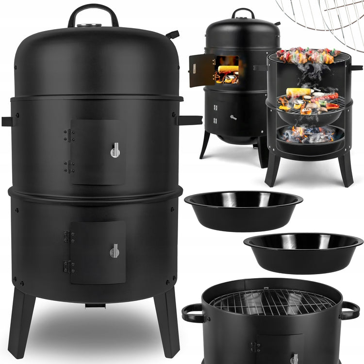 Sodo grilis – rūkymo krosnelė 3in1 su termometru | Curron SmokeHouse GM8000