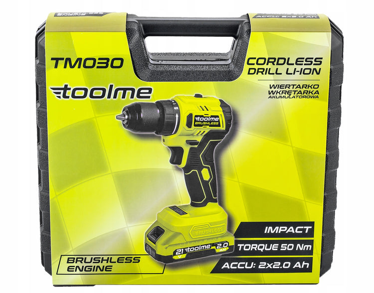Smūginis gręžtuvas-suktuvas „Toolme TM030“, 2 akum. – nuotrauka 11