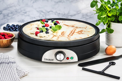 Didelė dvipusė blynų keptuvė 2in1 DualPancake XXXL Transa Electronics, 1500 W