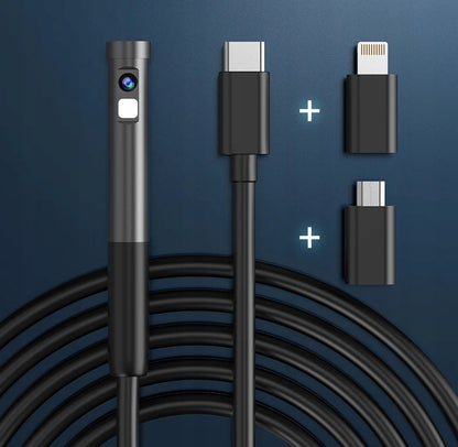 2M LED USB-C Endoskopinė inspekcinė kamera telefonui ir kompiuteriui