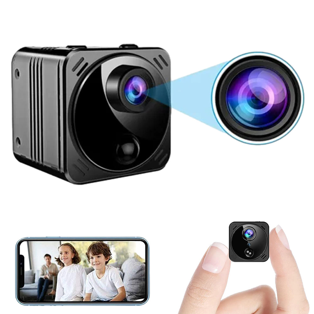 Mini slapta kamera 1080P HD SMART 4K WIFI su judesio aptikimu