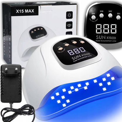 UV/LED nagų lempa SUN X15 MAX – 280 W galia, hibridiniams ir geliniams lakams