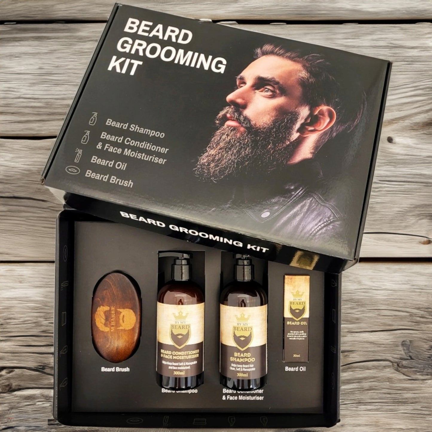 Vyriškas barzdos priežiūros rinkinys „By My Beard“ dovanoms