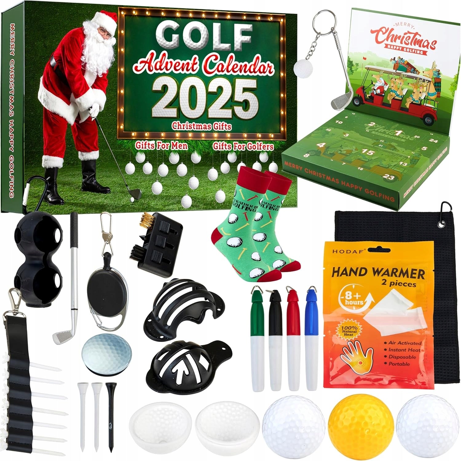 Advento kalendorius vyrams KreativeKraft Golf 2025 – golfui ir šventėms viename