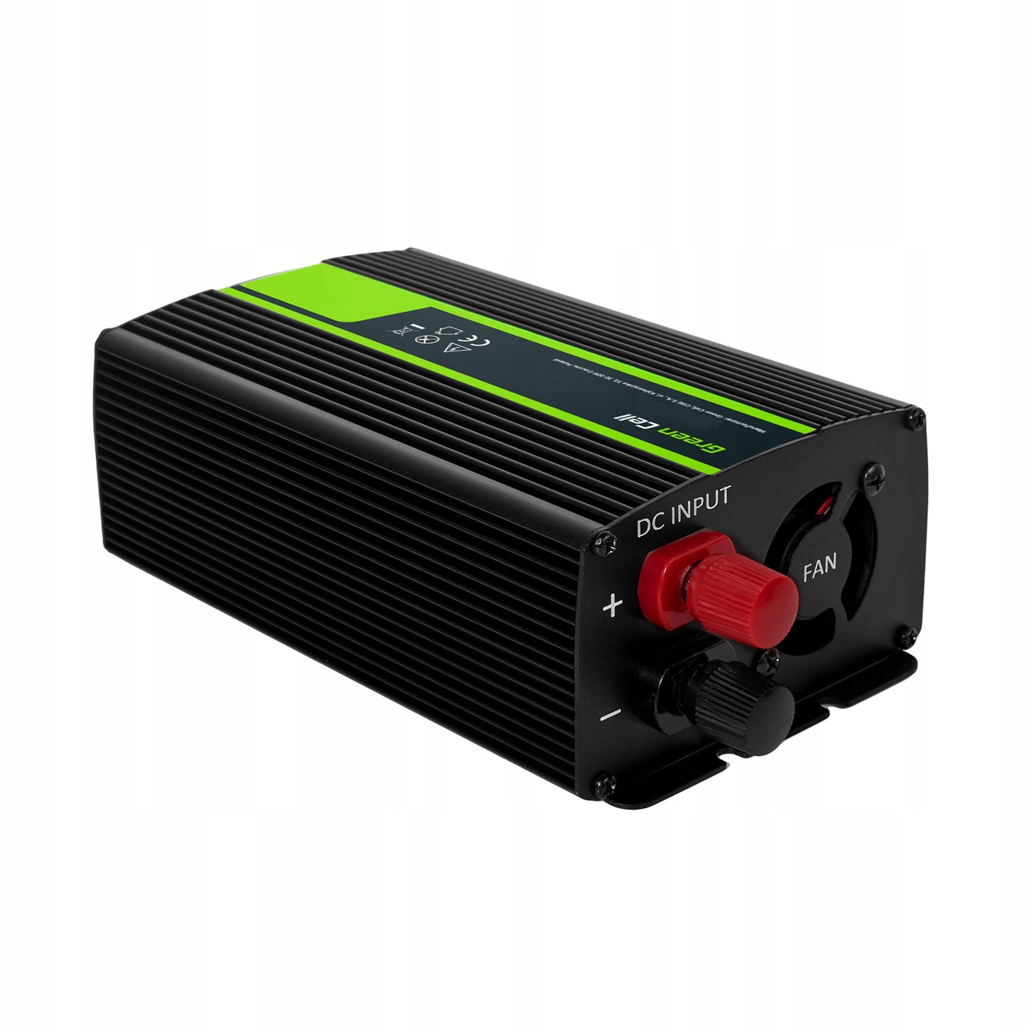 Automobilinis įtampos keitiklis (inverteris) 12v → 230v, 500w / 1000w, modifikuota sinuso banga, su USB – Green Cell