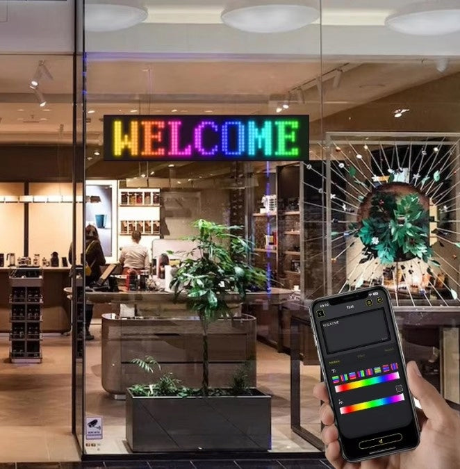 RGB LED Panelė Automobiliams, Sunkvežimiams, TIR Reklamai – 102x348mm