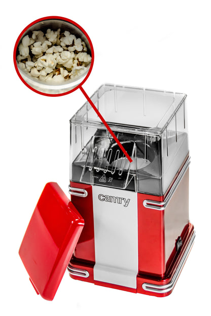 Kukurūzų spragėsių (popcorn) gaminimo aparatas Camry CR 4480, raudonas, 1200 W