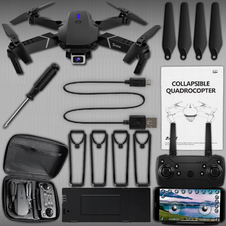 Dronas „E95 Pro“ su 2 Wi-Fi kameromis