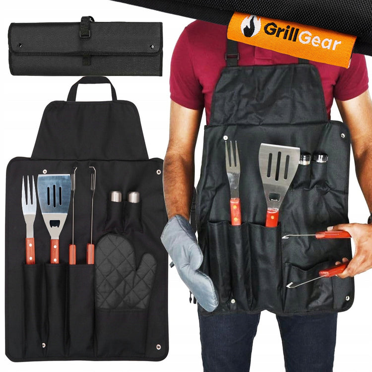 Grilio įrankių rinkinys „GrillGear“, 7 dalys