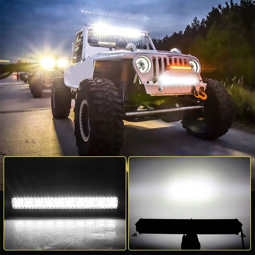 LED bar lenktas žibintas 80cm