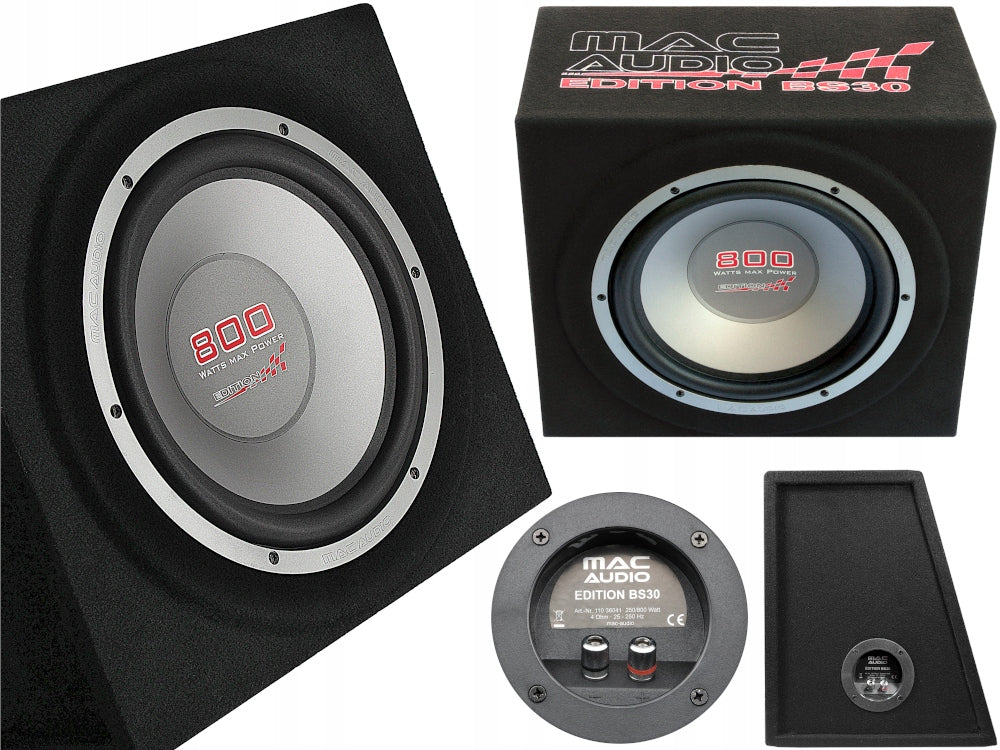 Žemo garso kolonėlė MAC AUDIO Bass Box Tuba Subwoofer 30cm 800W