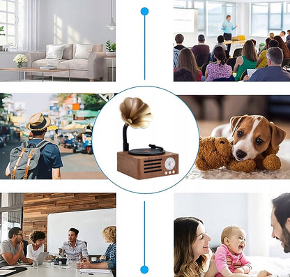 Paslėpta kamera WiFi „Bluetooth“ garsiakalbyje su judesio aptikimu
