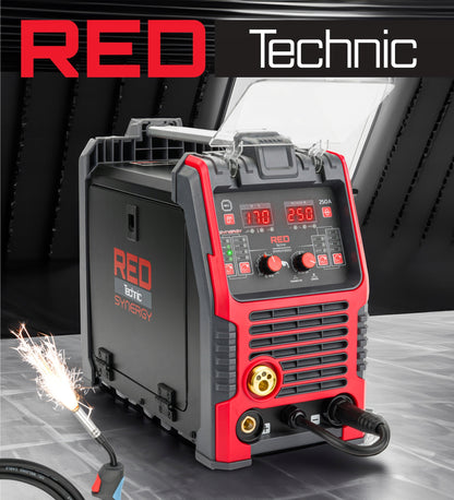 Pusiau automatinis suvirinimo aparatas MIG/MAG, MMA, TIG RED TECHNIC 30-250 A 230 V