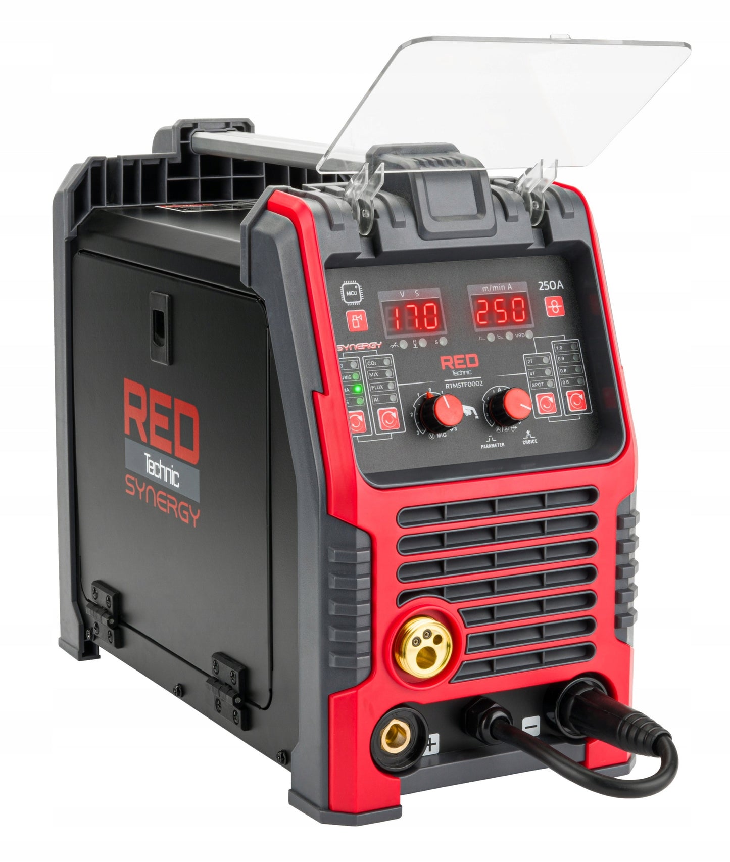 Pusiau automatinis suvirinimo aparatas MIG/MAG, MMA, TIG RED TECHNIC 30-250 A 230 V