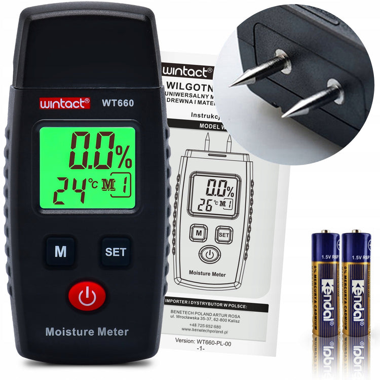 Drėgmės matuoklis „Wintact WT660“