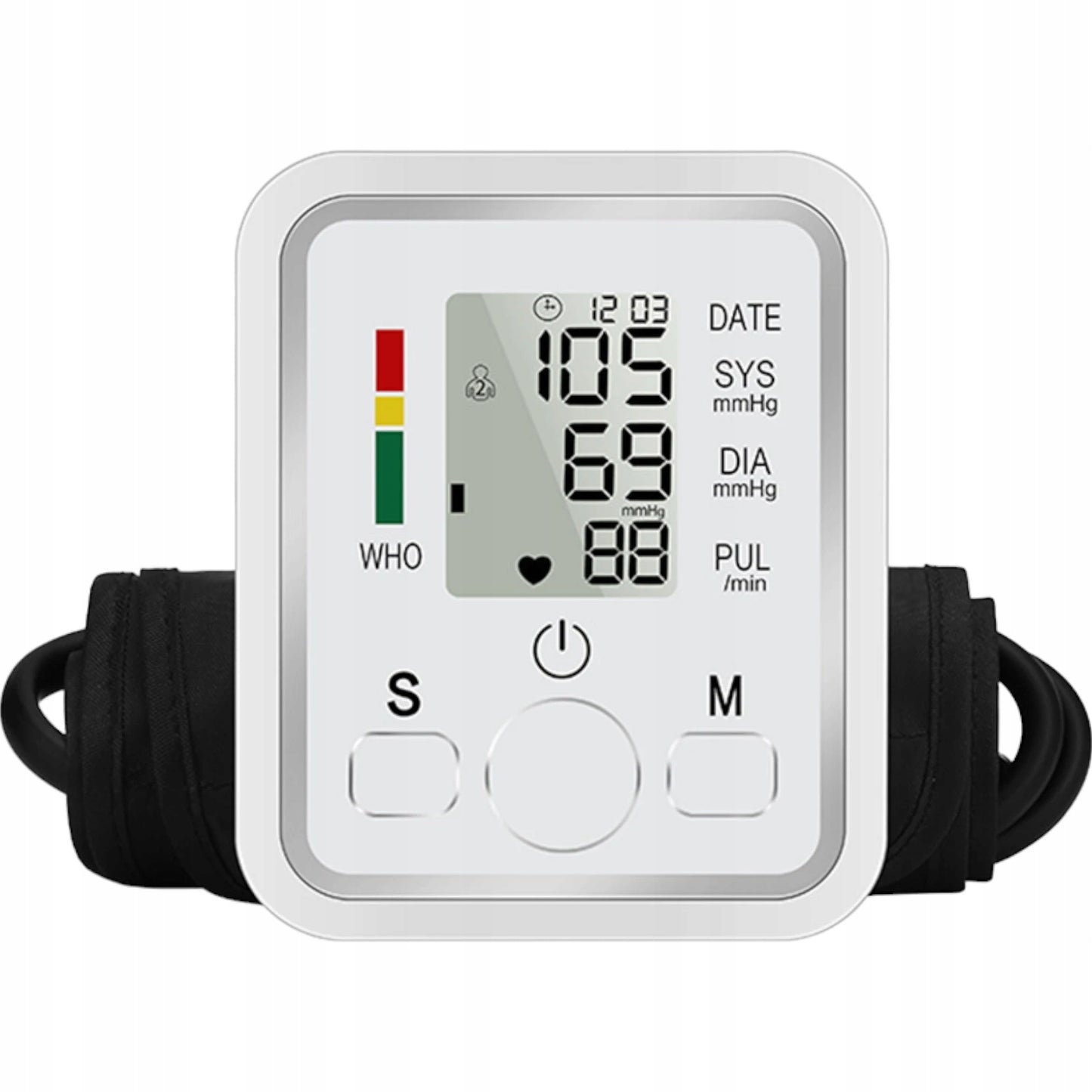 Elektroninis žastinis kraujospūdžio matuoklis BW-3205 su LCD ekranu ir matavimų atmintimi (22–32 cm)