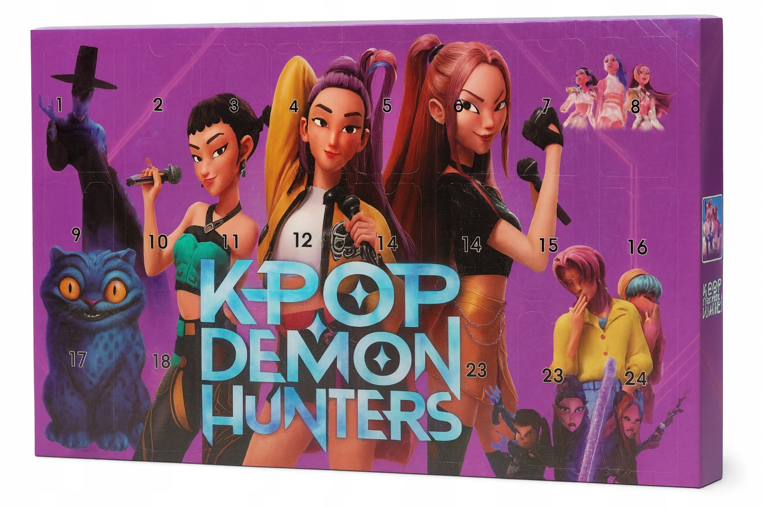 Advento kalendorius su Demon Hunters / K-POP figūrėlėmis – 24 staigmenos
