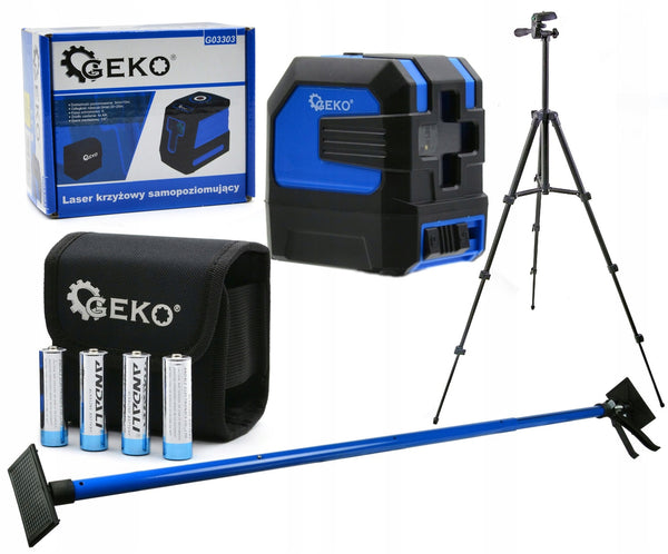 Lazerinis nivelyras „Geko G03303“ su stovu