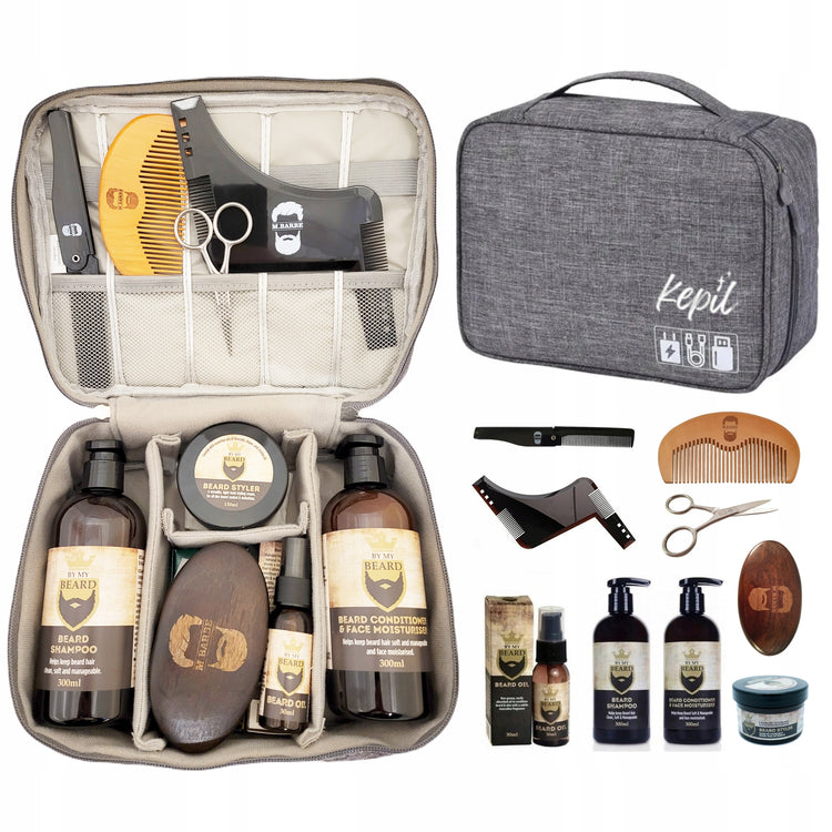Barzdos rinkinys „By My Beard“ su organizatoriumi