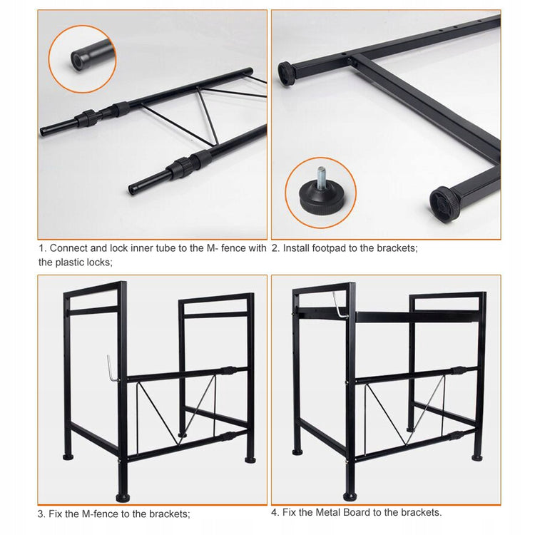 Reguliuojama virtuvės lentyna „Loft“, 43–60 cm – nuotrauka 7