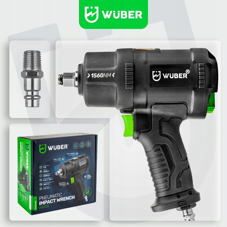 Pneumatinis veržliasukis „Wuber“, 1/2 col., 1560 Nm