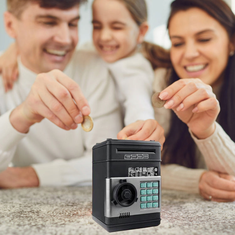 Elektroninė taupyklė su PIN kodu, juoda