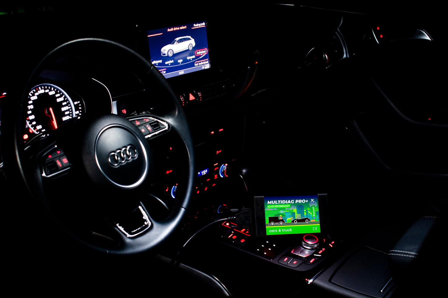 Diagnostinis įrenginys automobiliams ir sunkvežimiams MULTIDIAG PRO+ ELITE 2025