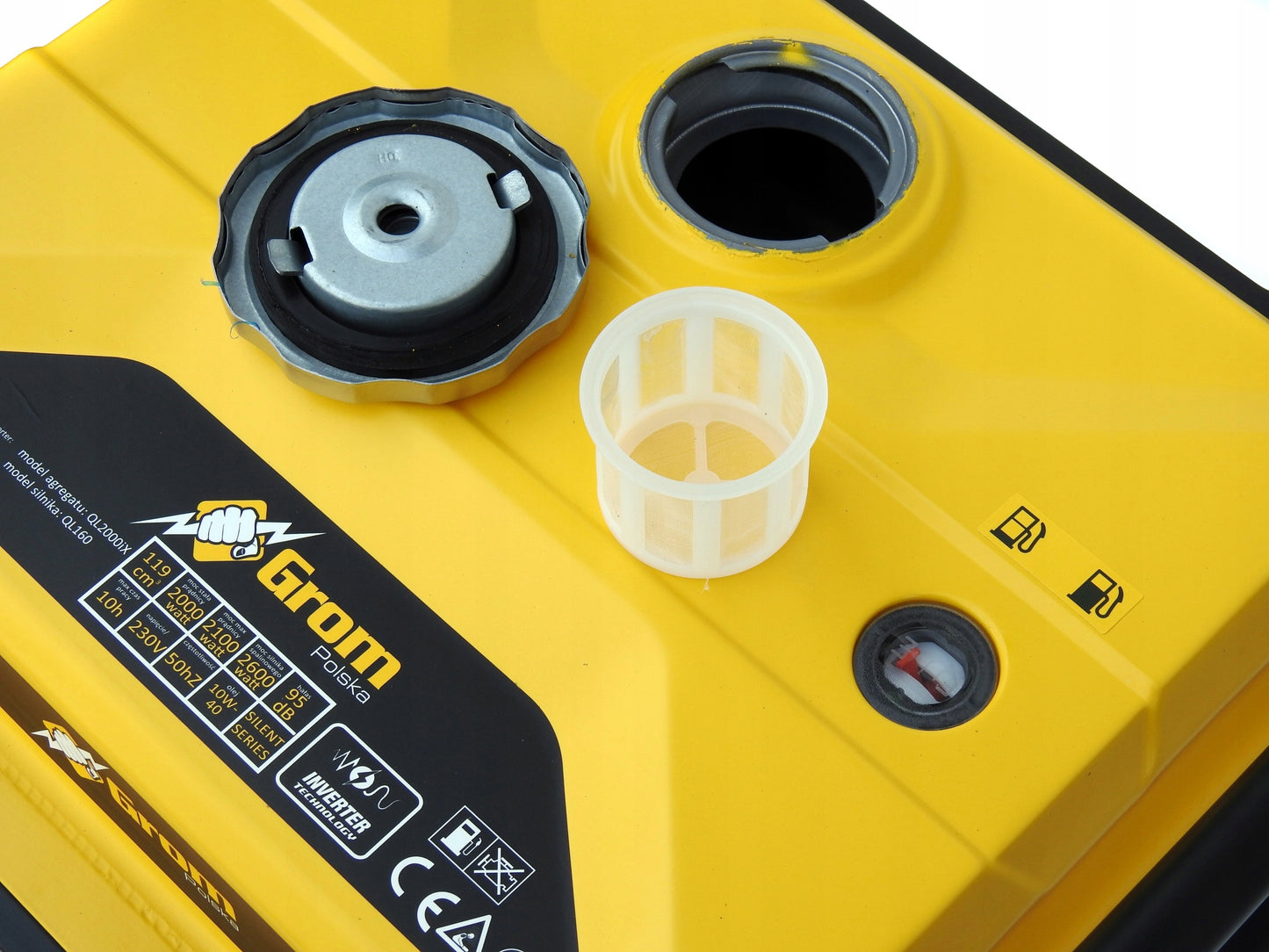Inverterinis benzininis elektros generatorius 2100 W GROM Polska A17