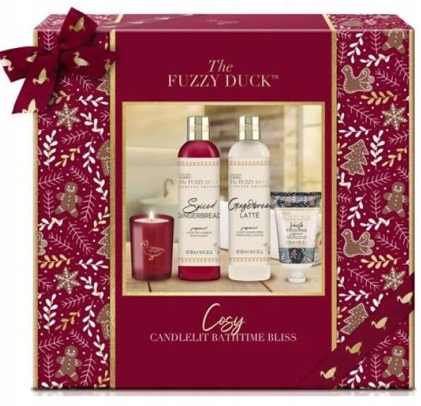 Baylis & Harding kūno ir vonios kosmetikos dovanų rinkinys su žvake „Gingerbread“