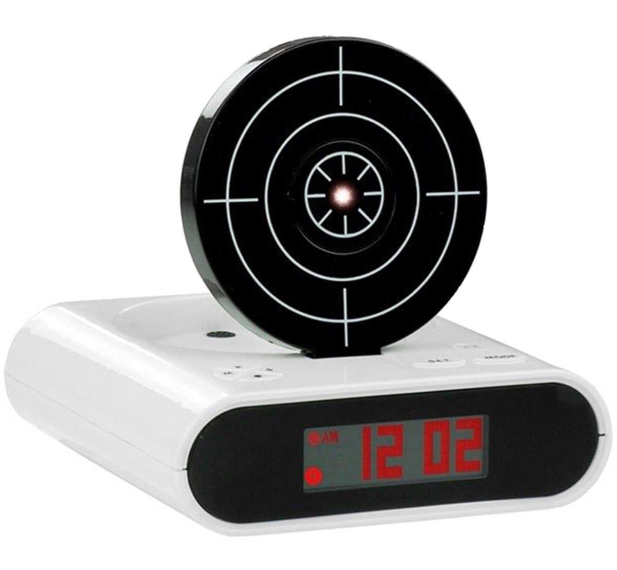 SNIPER ALARM - Snaiperio žadintuvas su taikiniu ir pistoletu formos nuotolinio valdymo pultu AG642A