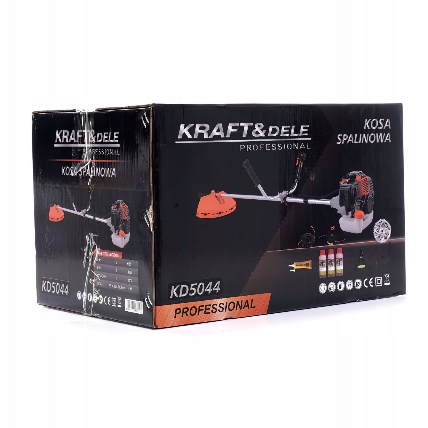 Benzininė krūmapjovė Kraft&Dele 5,2 AG 8500 APS./MIN 8 KG + priedai