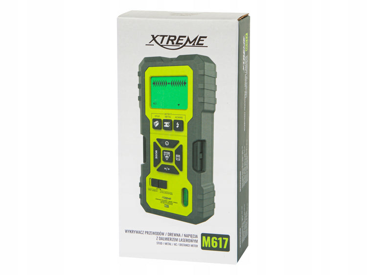 Detektorius su atstumo matuokliu „Xtreme M617“