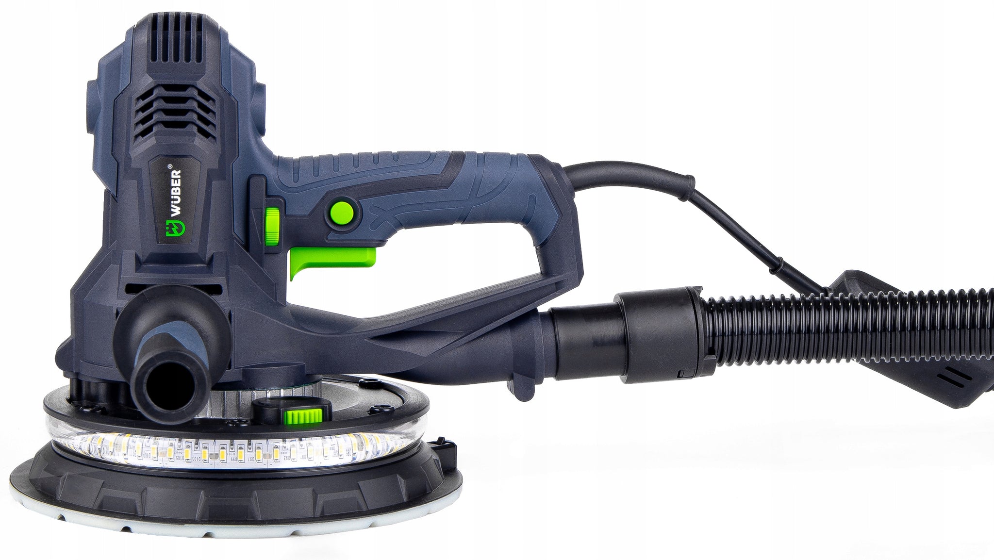 Profesionalus gipso ir apdailos šlifuoklis su LED apšvietimu WUBER 180 mm