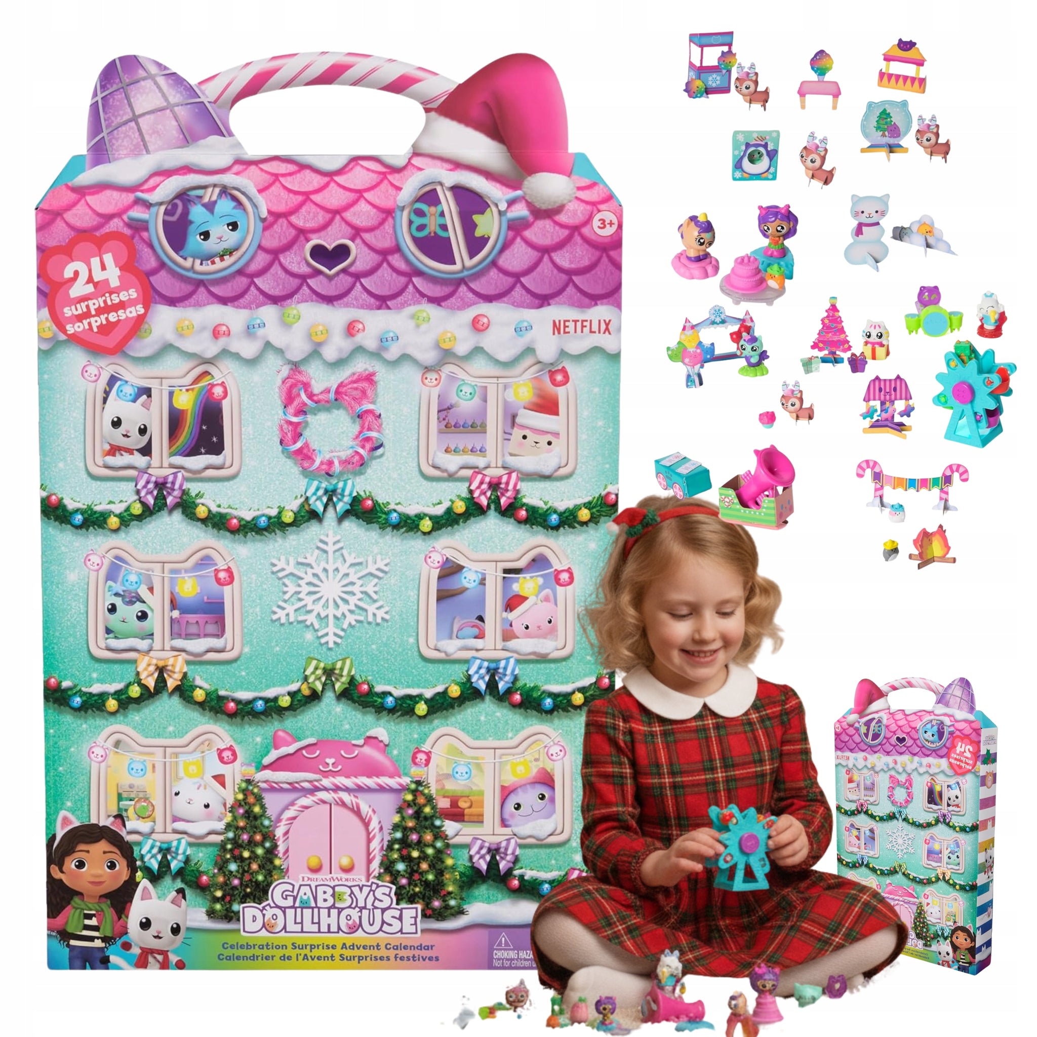 Advento kalendorius Gabi’s Cat House 2025 – Kalėdinė dovana mergaitei