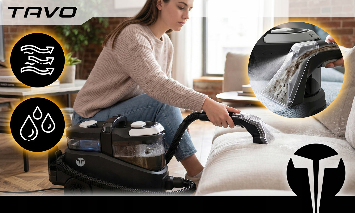 Plaunantis dulkių siurblys su garų valymo funkcija TAVO AQUAMAX 2400 W