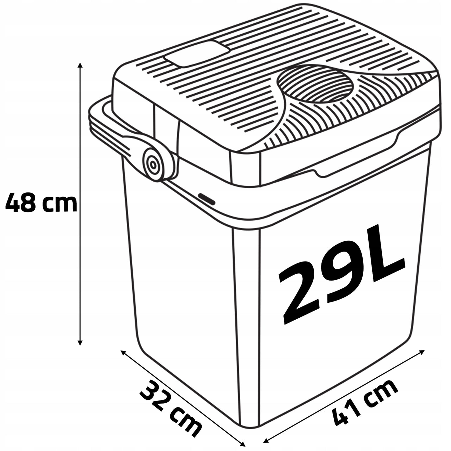 Kelioninis šaldytuvas Berdsen Icemax 29 litrų 12v/220v