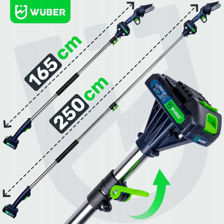 Akumuliatorinis šakų pjūklas „Wuber WR-CCS-21V“ – nuotrauka 10