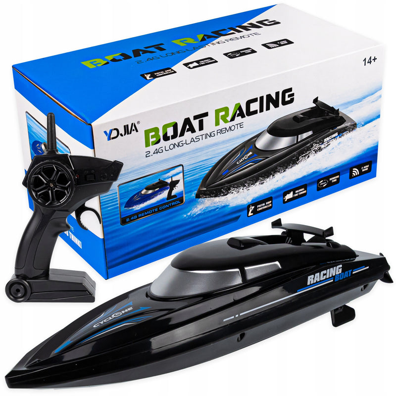 Nuotoliniu būdu valdoma valtis „RC Racing Boat“