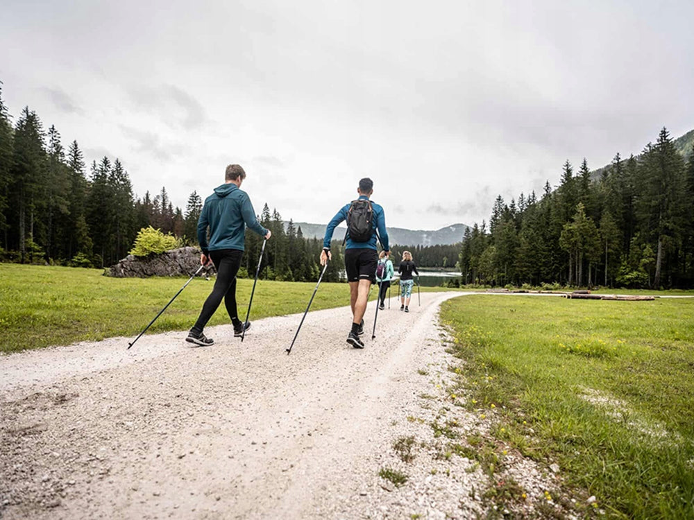 Šiaurietiškos ėjimo lazdos Nordic Walking 135 cm (mėlynos)