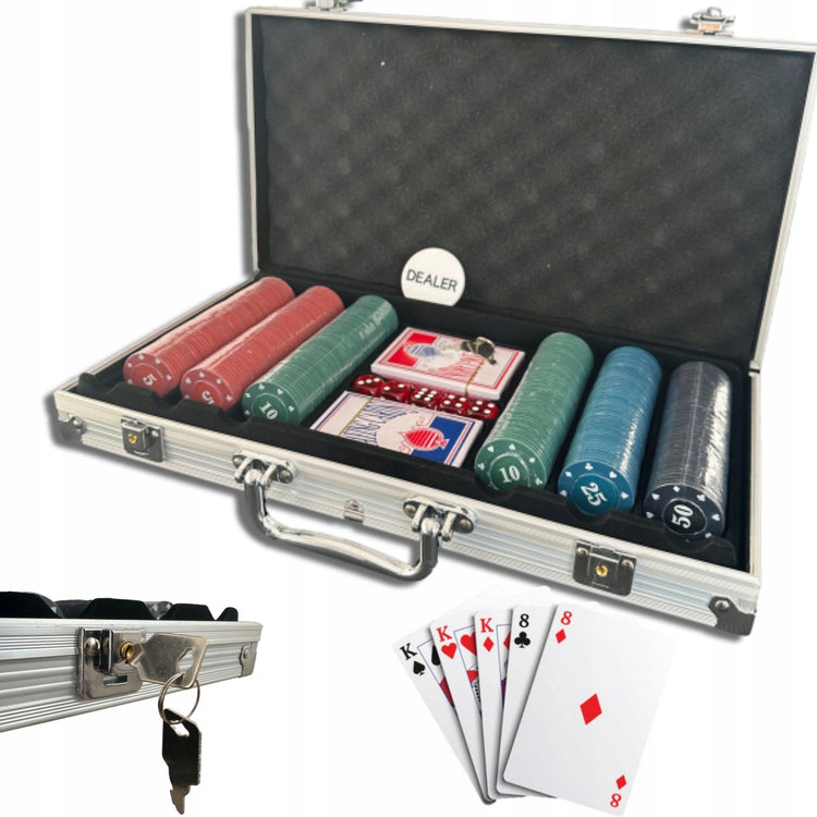 Pokerio rinkinys, 300 žetonų