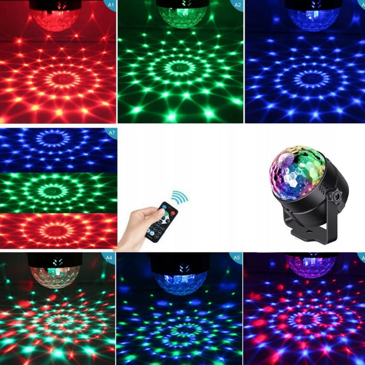 RGB LED diskotekų projektorius su pultu – nuotrauka 6
