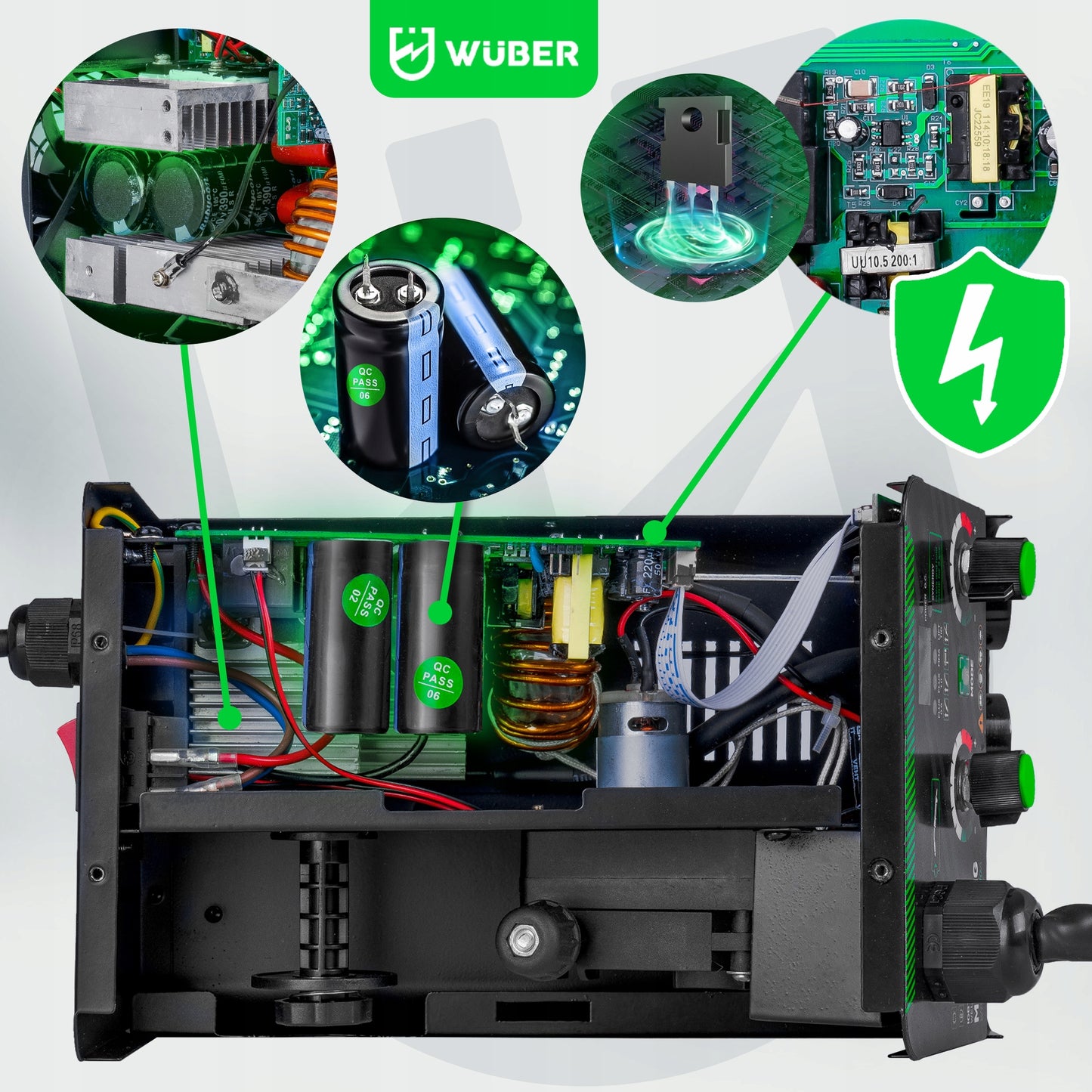 Wuber MIG FLUX / MMA / TIG Inverterinis Suvirinimo Aparatas – 200A