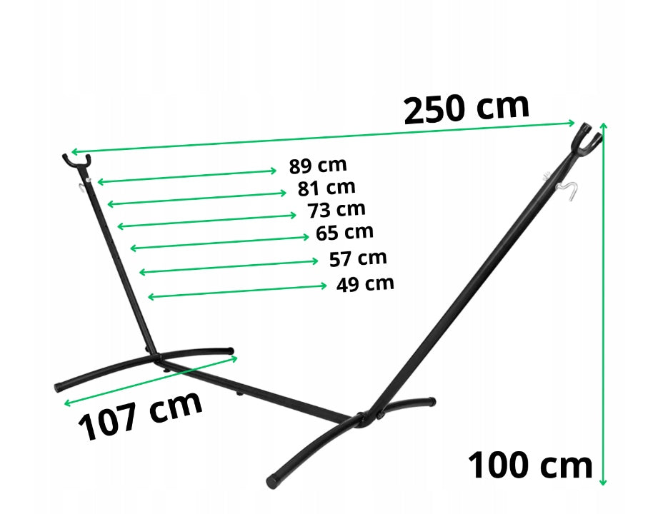 Hamakas su metaliniu stovu