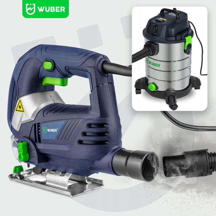 Siaurapjūklis „Wuber“, 1200 W, su lazeriu