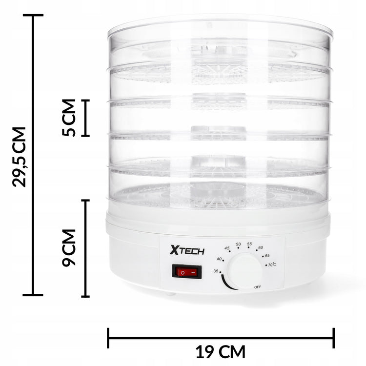 Maisto džiovyklė „Xtech SX-770“, 600 W