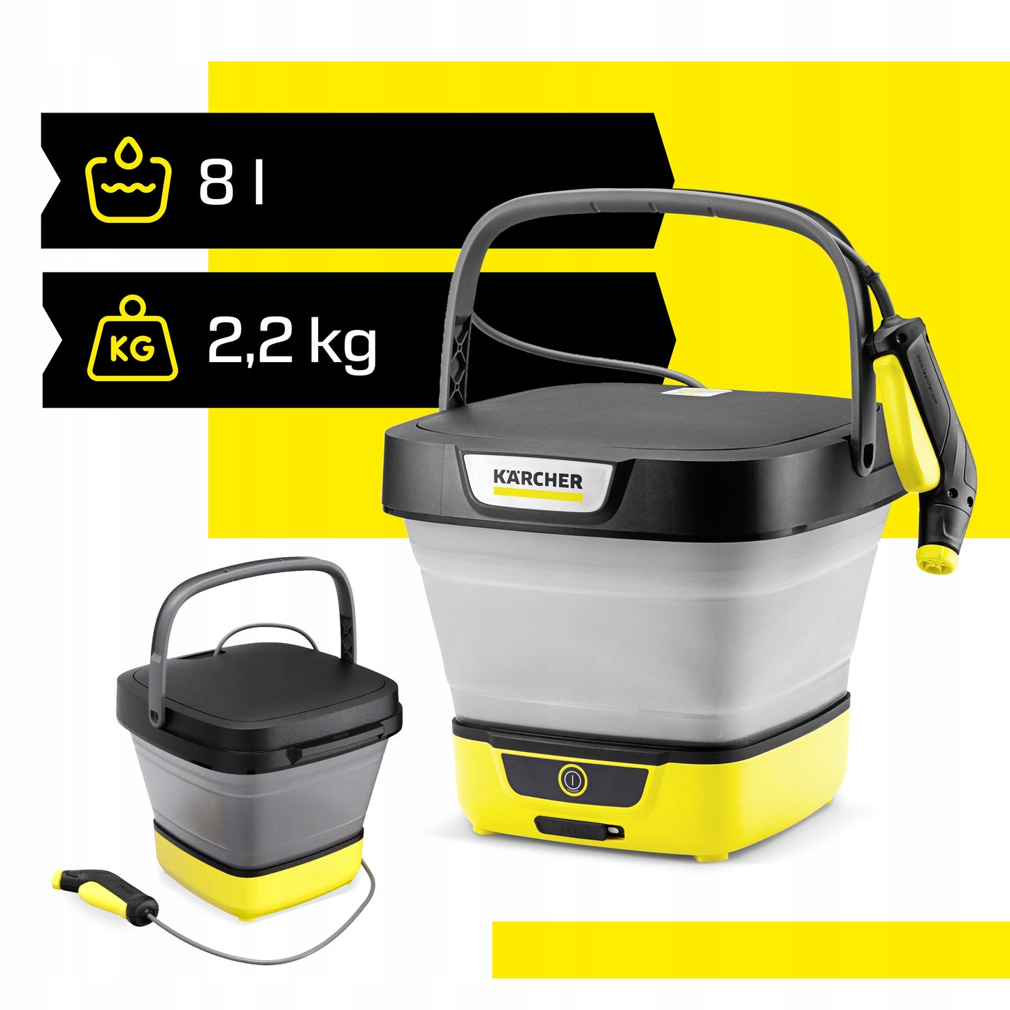 Nešiojamas sulankstomas akumuliatorinis plovimo įrenginys Karcher OC 3 Foldable