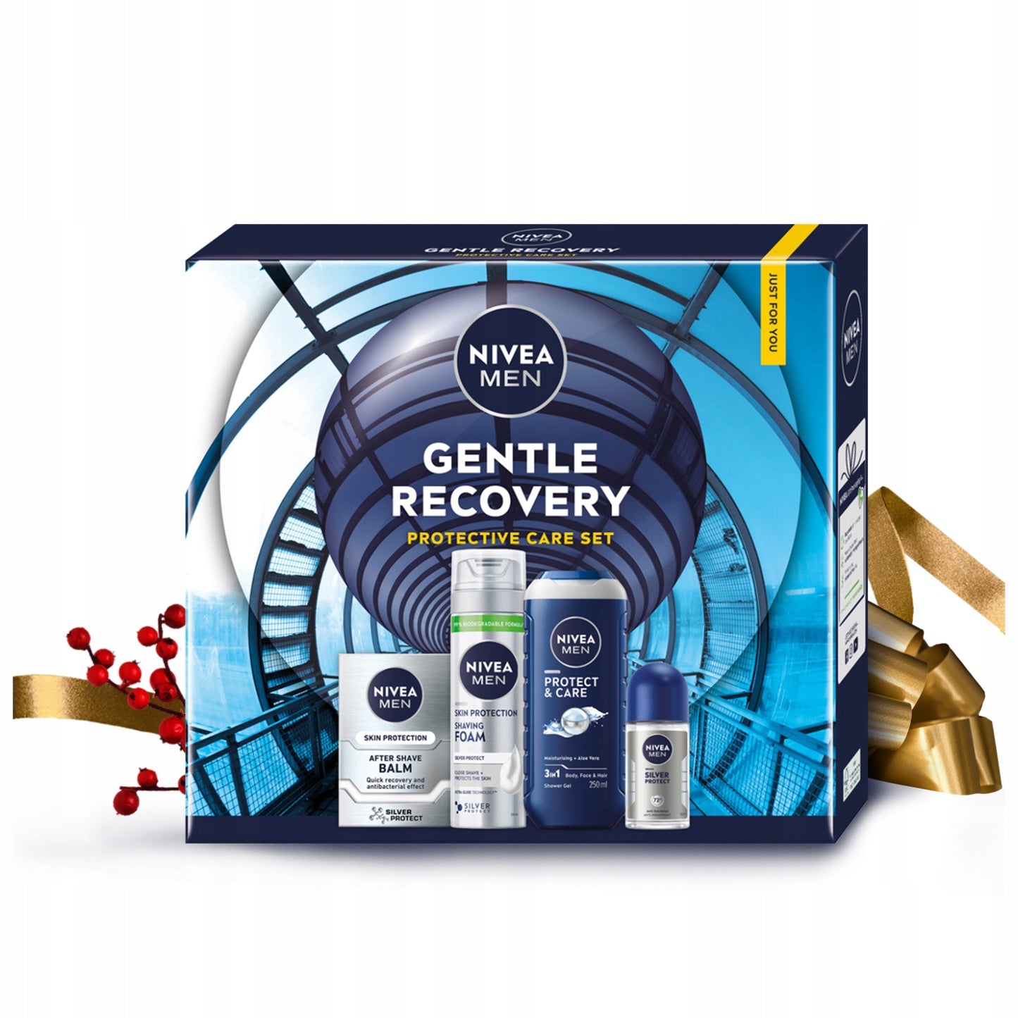 Nivea Men rinkinys „Gentle Recovery“ – kalėdinis kosmetikos rinkinys vyrams
